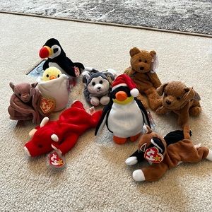 Ty Beanie Baby Lot of 9!